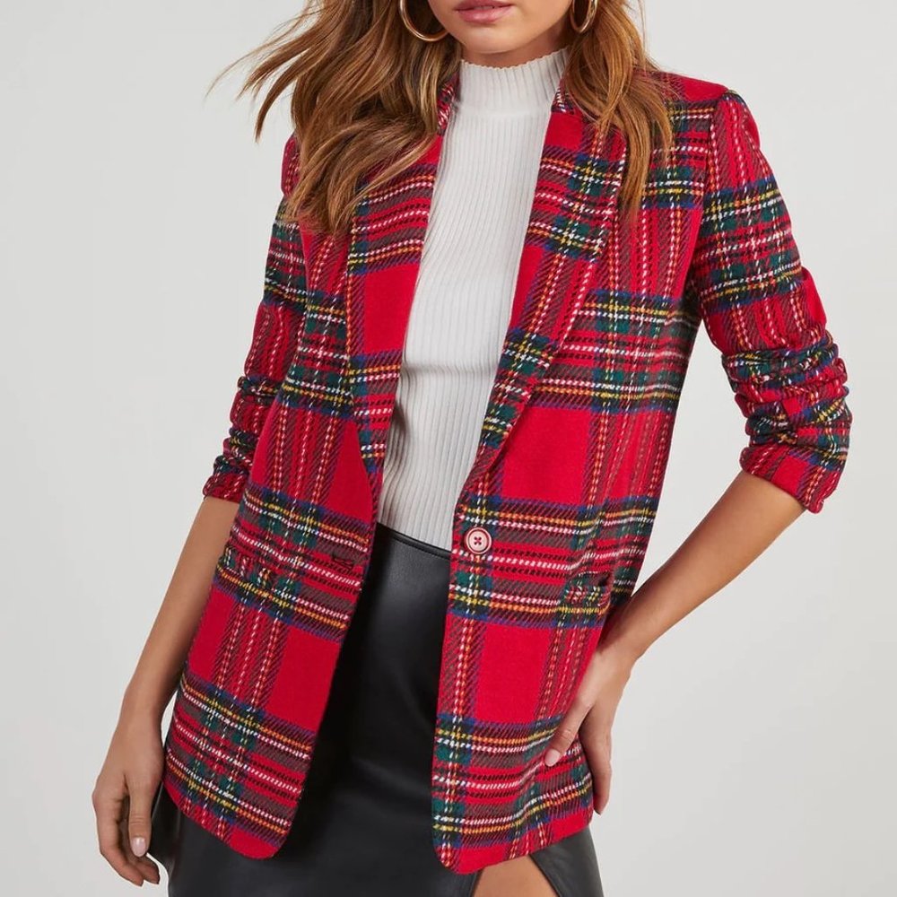 Tartan Plaid Blazer